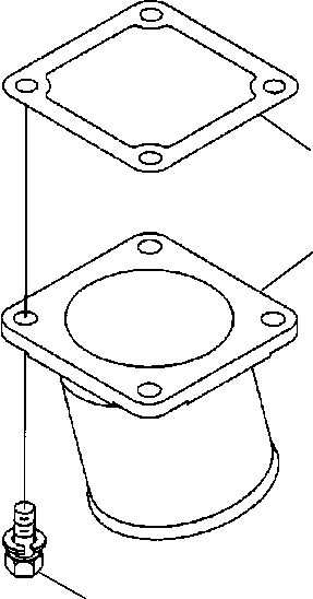 CONNECTION, WATER INLET 1239 148 H1 KOMATSU