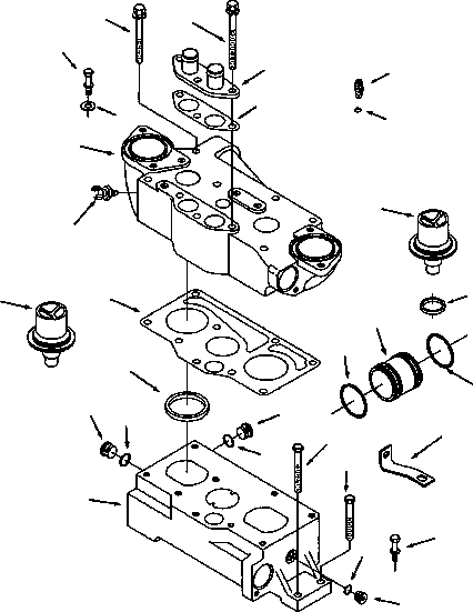 BOLT (3/8 - 16x3 INCH) 1237 983 H1 KOMATSU