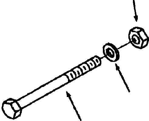 BOLT (3/8 - 16x4 3/4 INCH) 1237 996 H1 KOMATSU