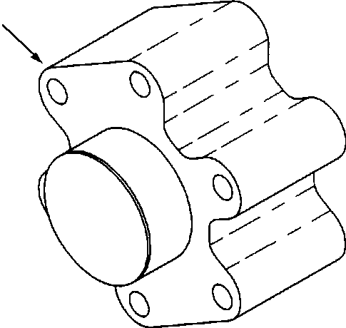 SPACER, FAN PILOT 1241 447 H1 KOMATSU