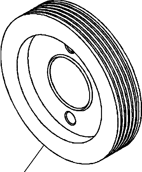 PULLEY, ALTERNATOR DRIVE 1239 046 H1 KOMATSU