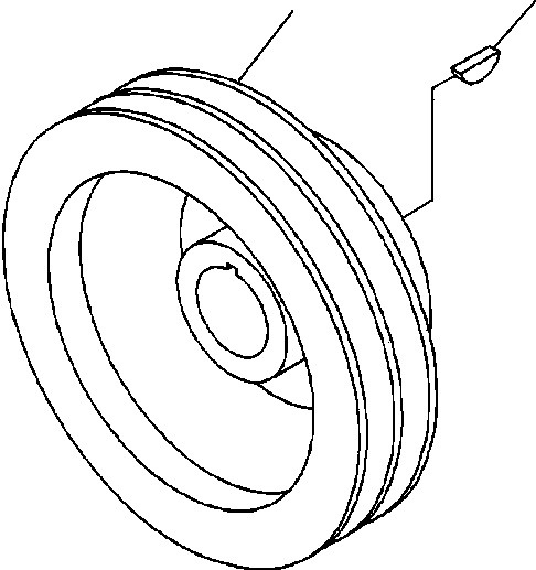 PULLEY, TWO GROOVE ACCESSORY DRIVE 1310 150 H1 KOMATSU