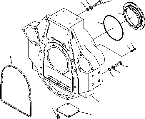 Прямоугольное уплотнительное кольцо 1238 699 H2 KOMATSU