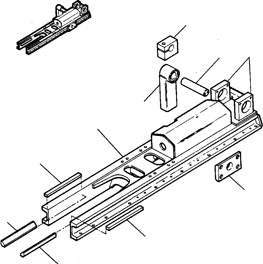 FRAME ASSEMBLY, RIGHT TRACK (645 682 C92) KOMATSU