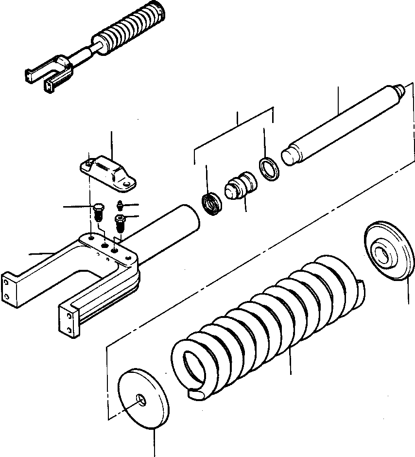 FORK, FRONT IDLER - CASTED 736 160 C2 KOMATSU
