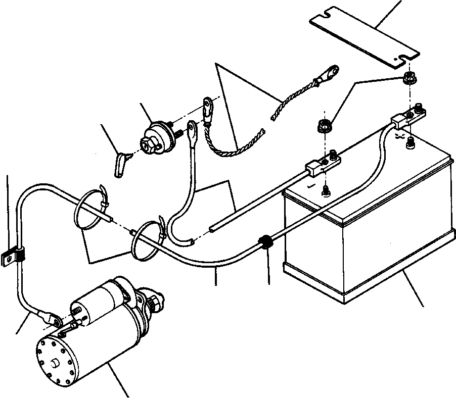BAR, HOLD DOWN 739 948 C1 KOMATSU