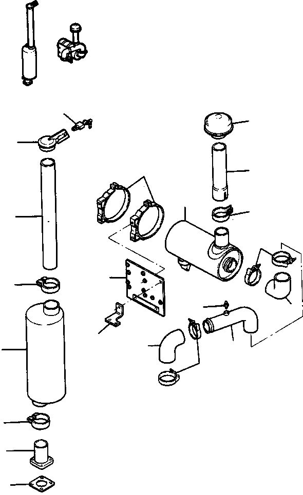 BRACKET, AIR CLEANER MOUNTING 1237 812 H91 KOMATSU