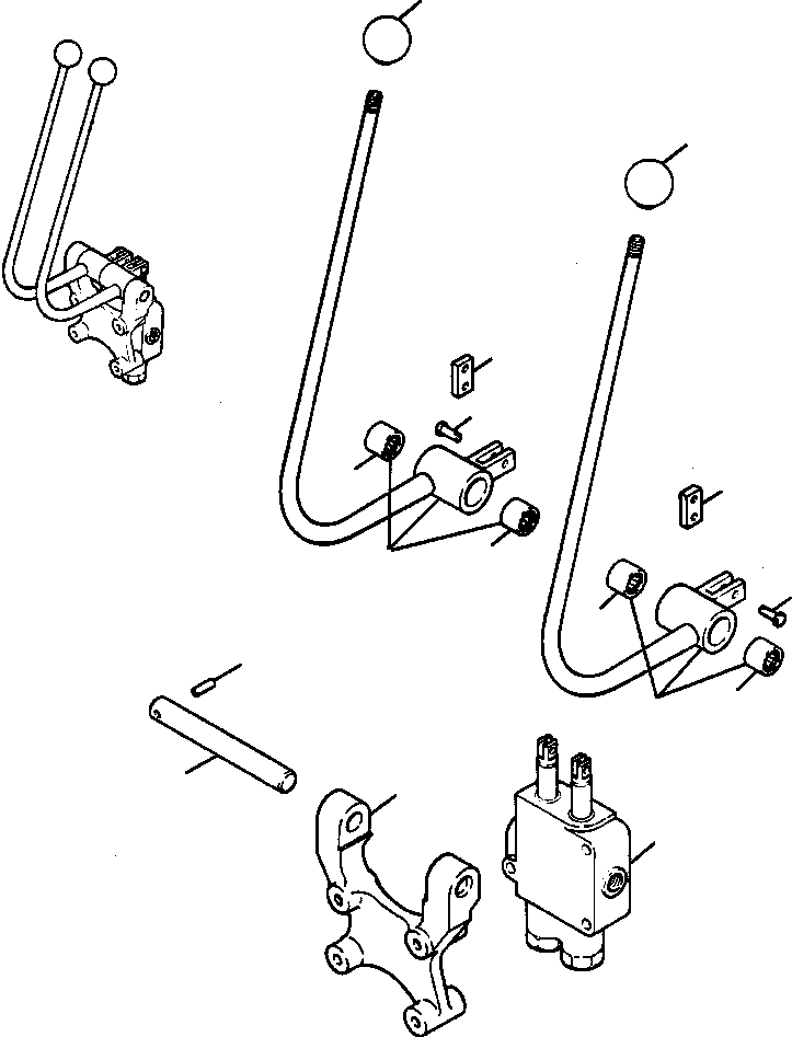 LEVER ASSEMBLY, RIGHT STEERING 622 034 C92 KOMATSU