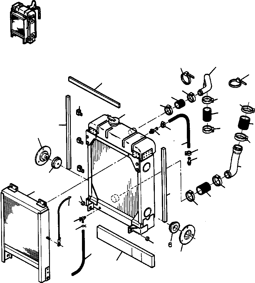 TUBE, RADIATOR OUTLET 1237 588 H1 KOMATSU