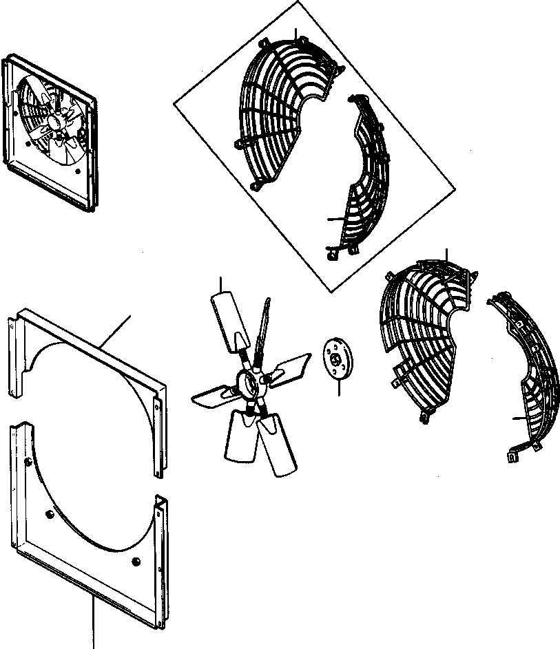 FAN, REVERSIBLE 1237 856 H1 KOMATSU