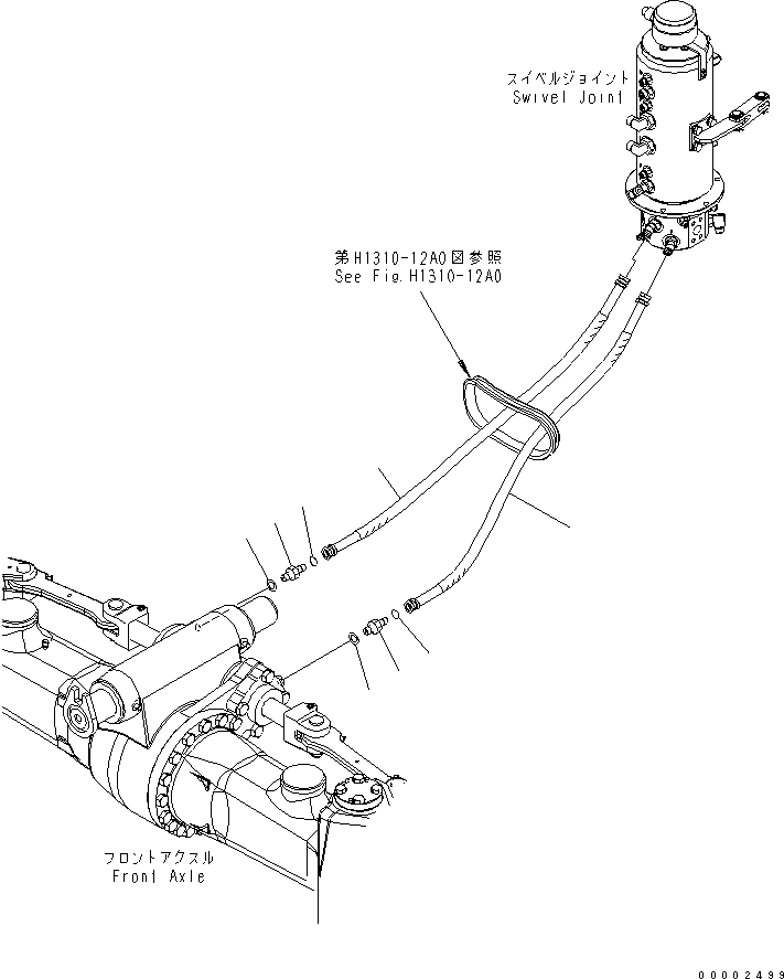 Шланг 20K-62-36120 KOMATSU