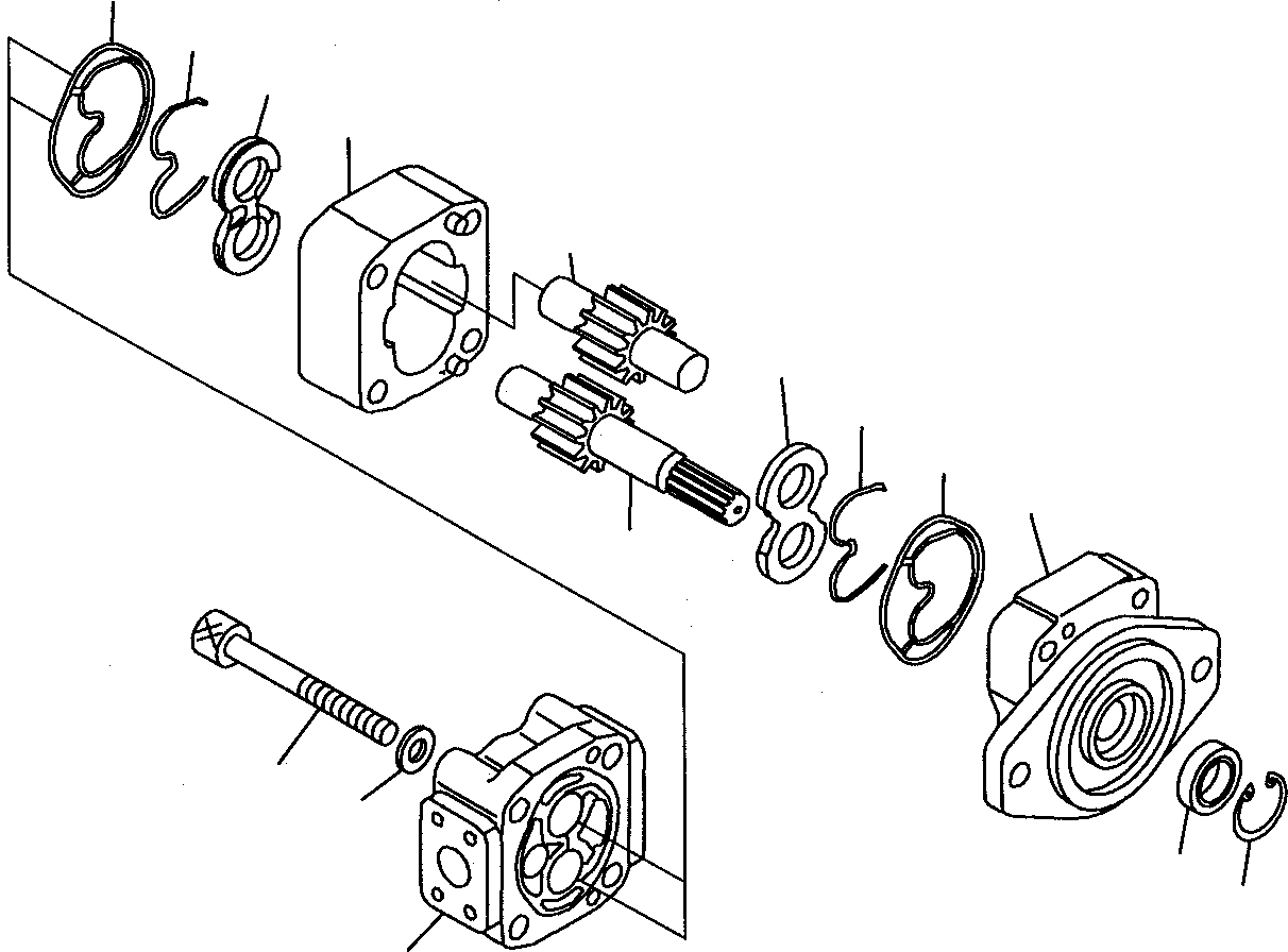 PUMP ASS'Y,TRANSMISSION 23A-60-11203 KOMATSU