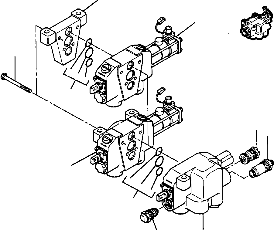Крепёжный болт - 3/8NCx3-3/4 186 284 KOMATSU