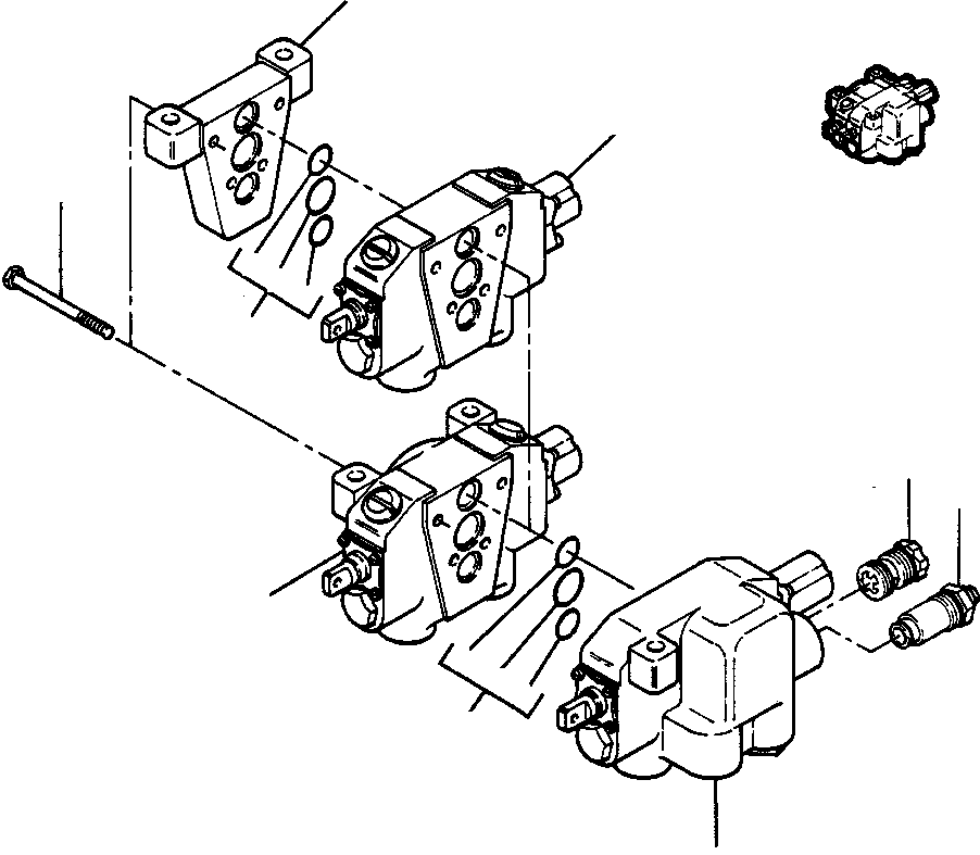 CONTROL VALVE ASSEMBLY, 2-SPOOL (623 086 C94) KOMATSU