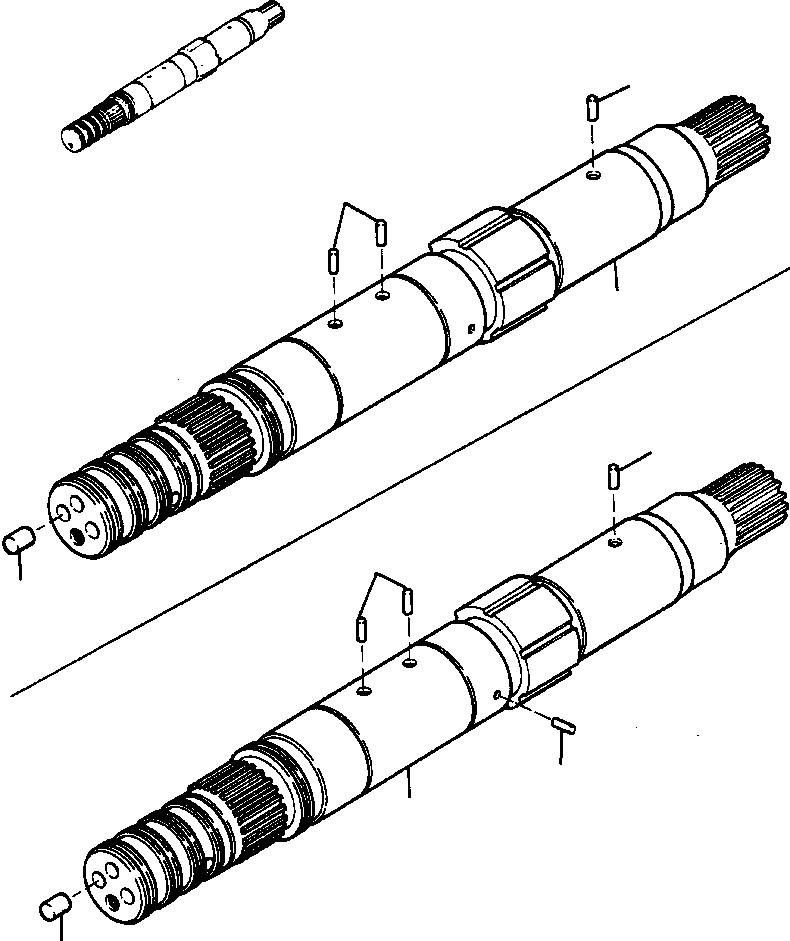SHAFT ASSY, OUTPUT 709 784 C91 KOMATSU