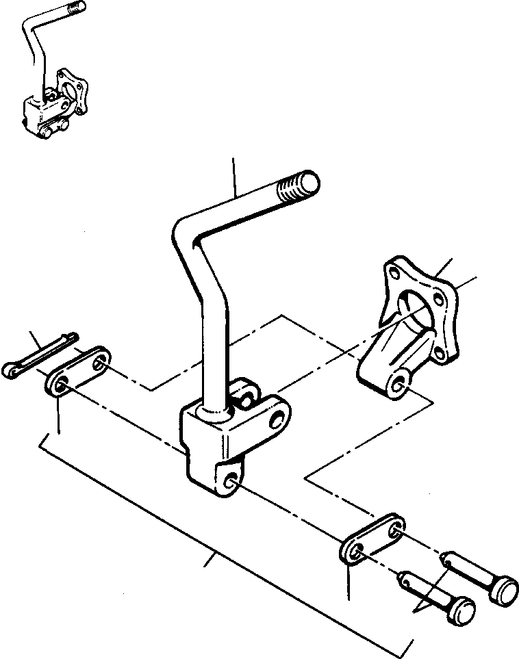 BRACKET ASSEMBLY, CONTROL (623 0077 C91) KOMATSU