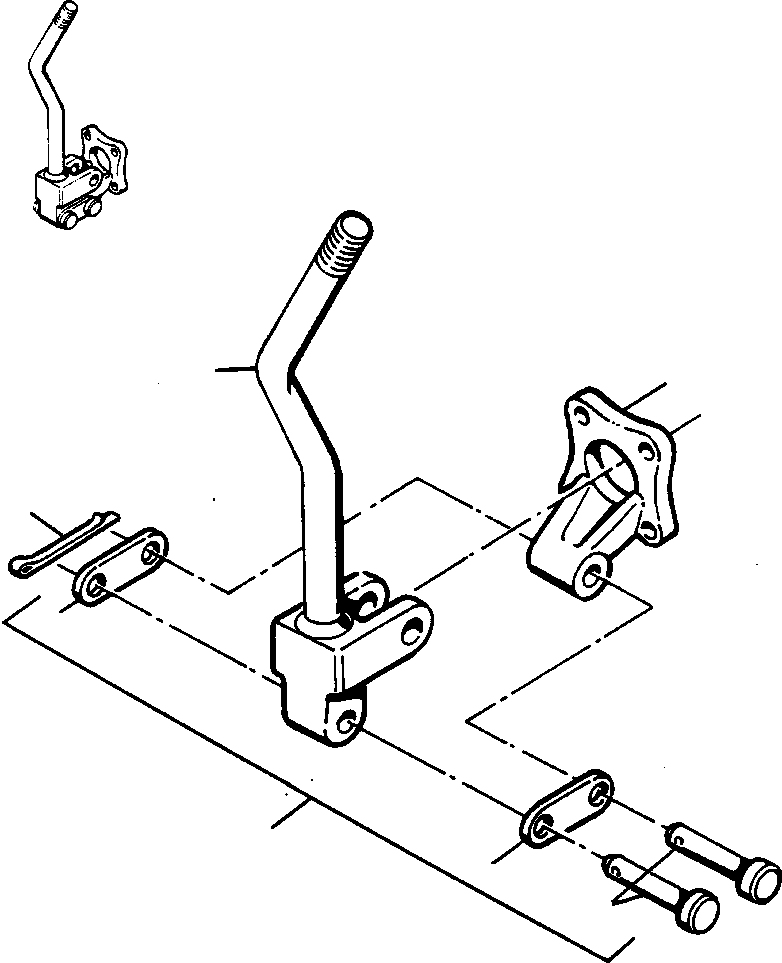 BRACKET ASSEMBLY, CONTROL (623 075 C91) KOMATSU