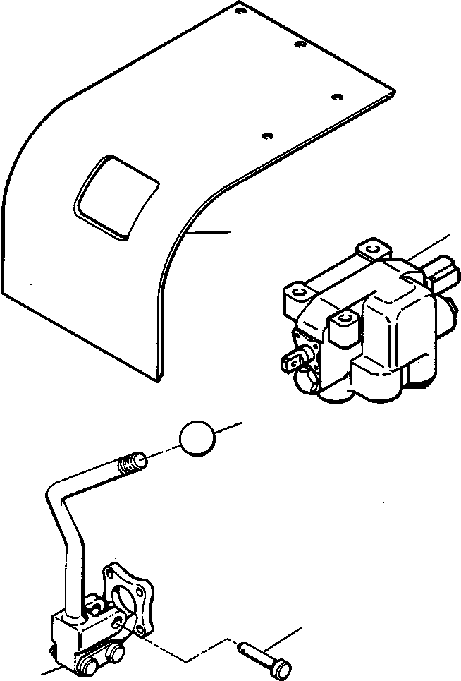 COVER, VALVE AND LINKAGE 710 224 C1 KOMATSU
