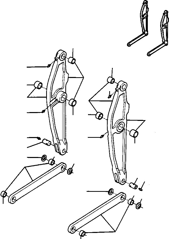 BELLCRANK ASSEMBLY, RIGHT 710 730 C91 KOMATSU