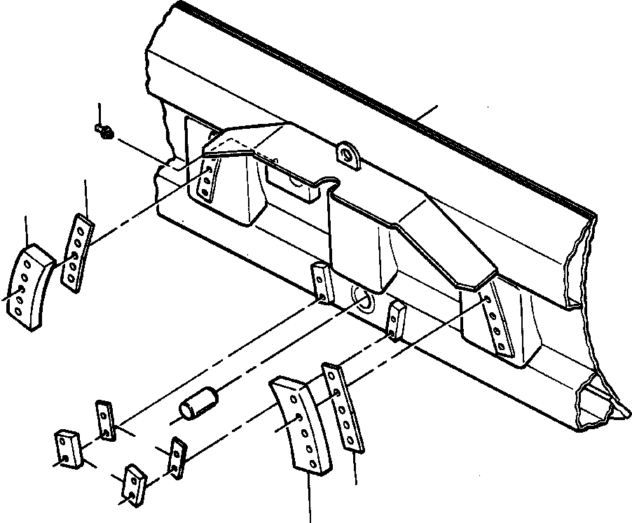 BLADE AND MOUNTING (1209 127 H91) KOMATSU