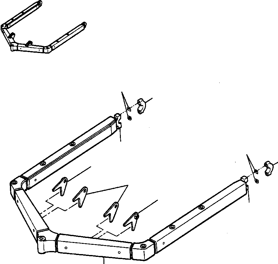 PLATE, LEFT LIFT LUG 647 164 C2 KOMATSU