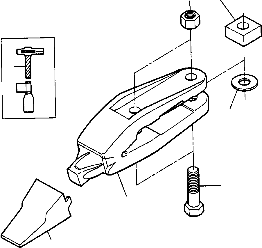 KIT, BUCKET TEETH (1253 136 H91) KOMATSU