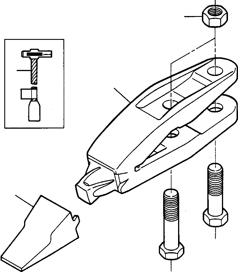 KIT, BUCKET TEETH (1253 138 H91) KOMATSU