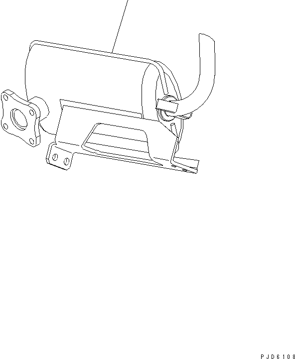 Глушитель 453-372 KOMATSU