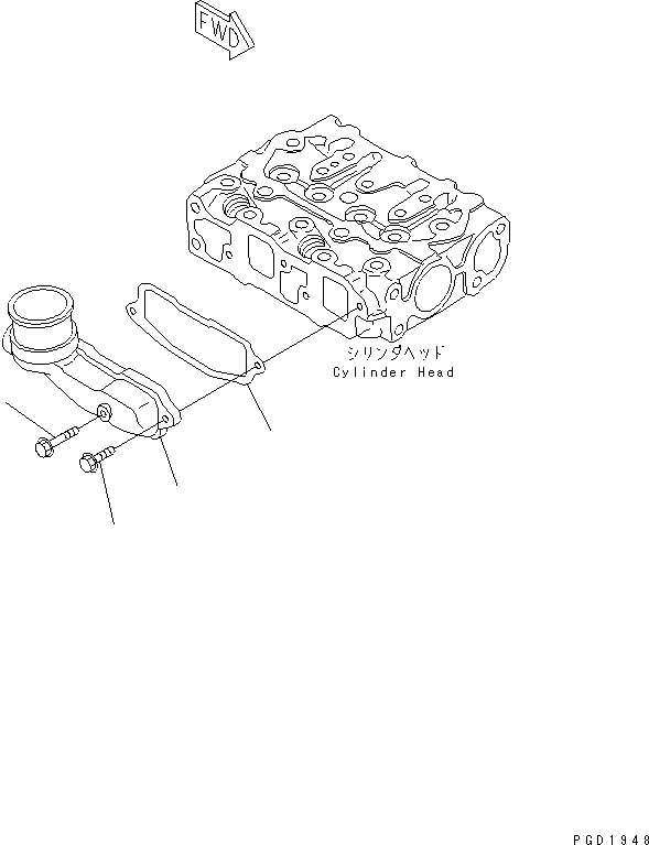MANIFOLD,AIR INTAKE YM119305-12150 KOMATSU