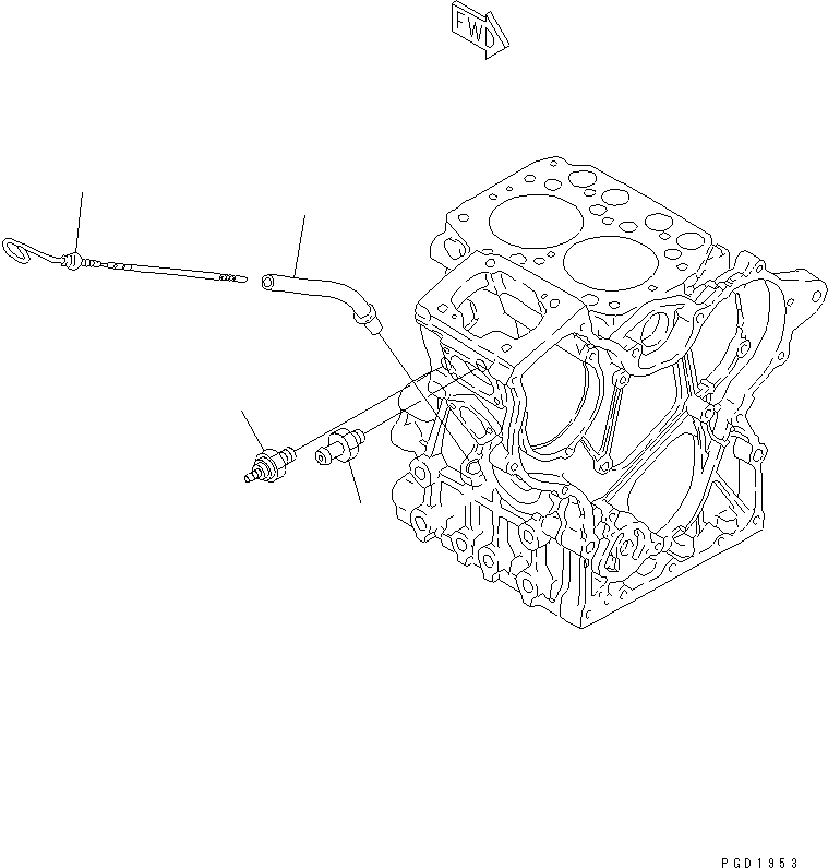 GAUGE,OIL LEVEL YM119325-34870 KOMATSU