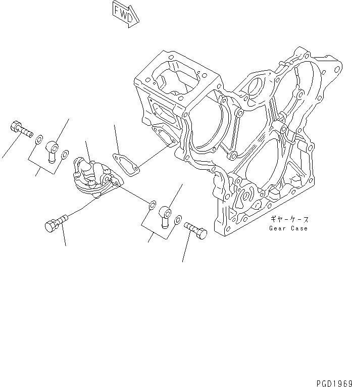 FEED PUMP ASS'Y YM119600-52021 KOMATSU