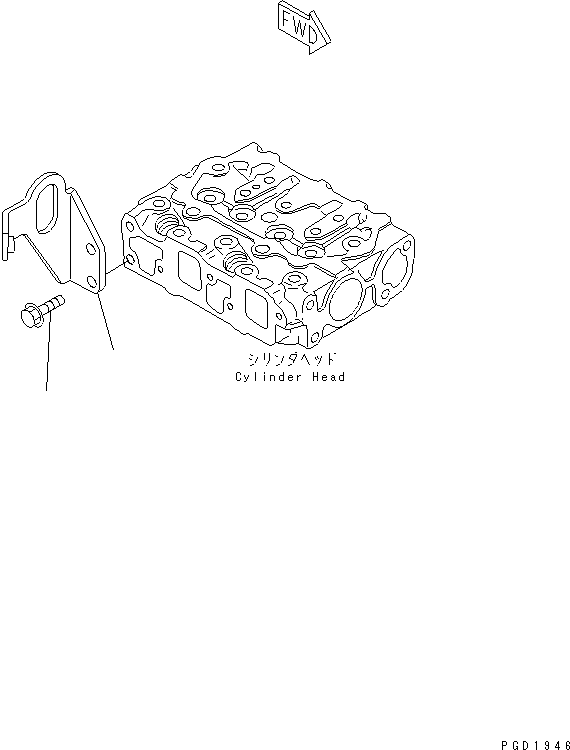 HOOK,REAR YM119325-55900 KOMATSU