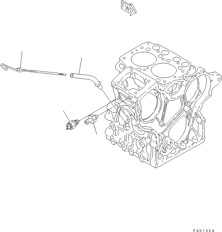 SWITCH,OIL PRESSURE YM124160-39450 KOMATSU