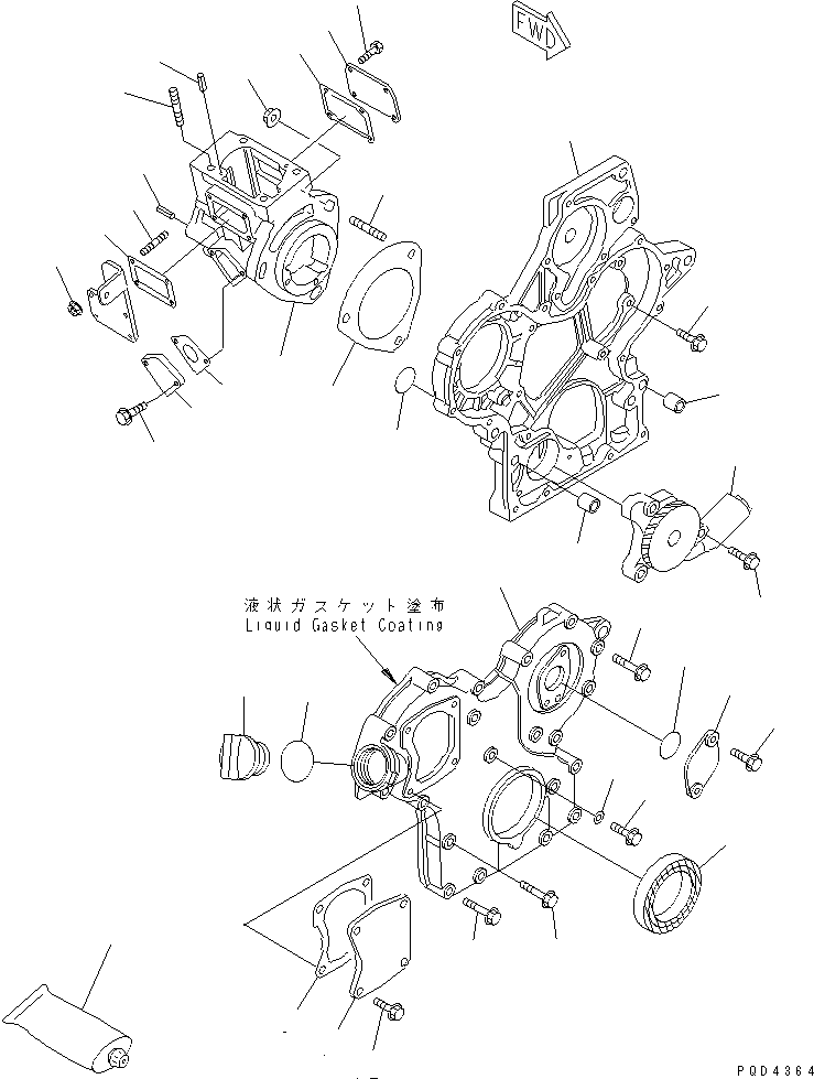 прокладка YM119266-01890 KOMATSU