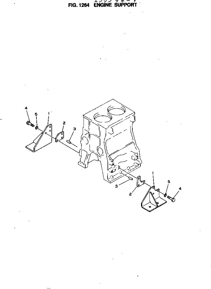 SUPPORT,FRONT¤ L.H. 6142-22-3752 KOMATSU