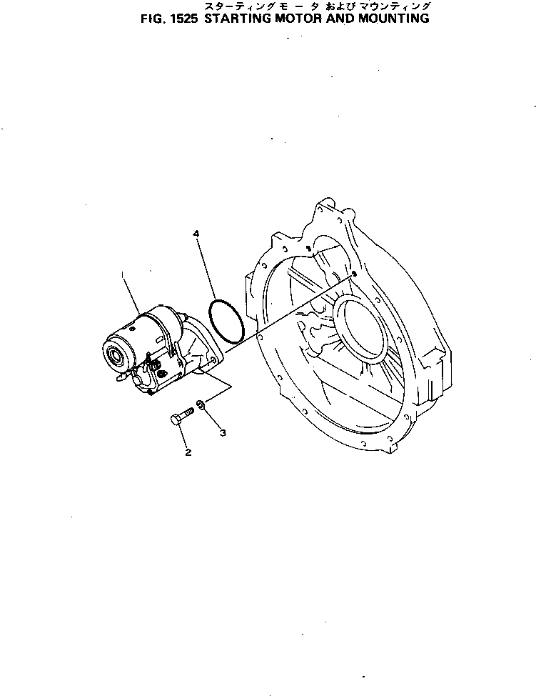 STARTING MOTOR A. 600-813-1630 KOMATSU