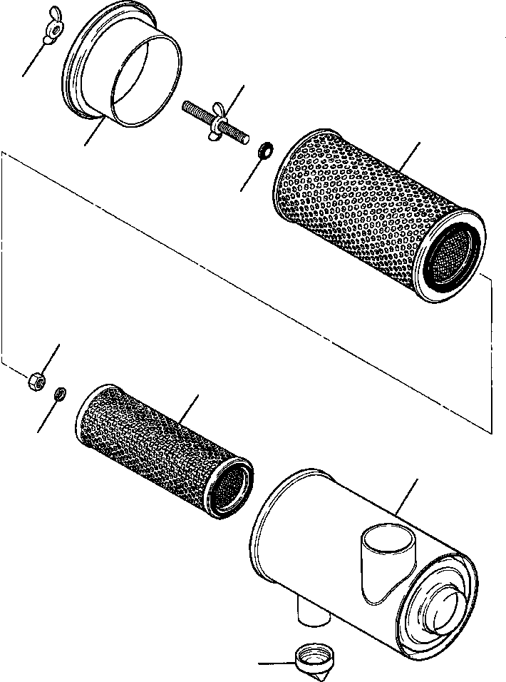 ELEMENT, INNER AIR CLEANER 1298 059 H1 KOMATSU