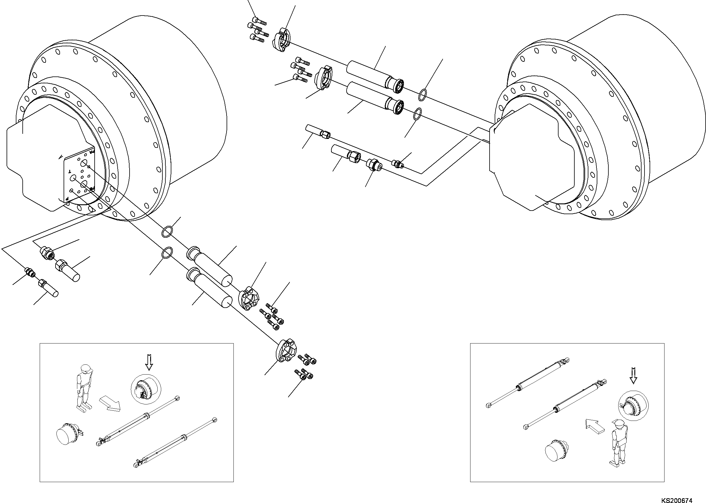 Шланг с торцевым уплотнением 02765-003A3 KOMATSU