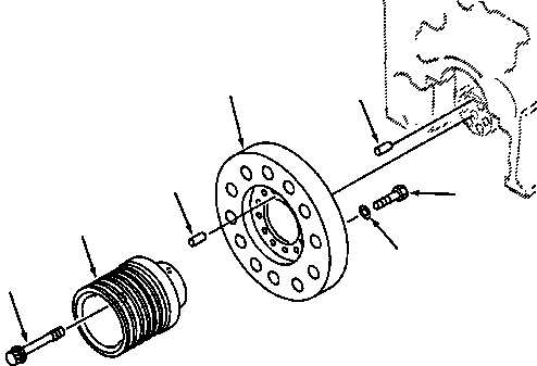 PULLEY, CRANKSHAFT 6216-34-1520 KOMATSU