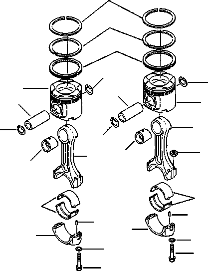 CONNECTING ROD A.,R.H. 6215-31-3100 KOMATSU