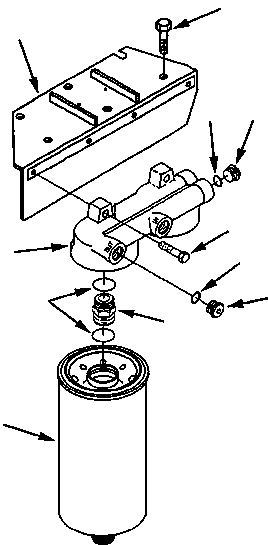SEPARATOR, FUEL WATER 6216-74-9110 KOMATSU