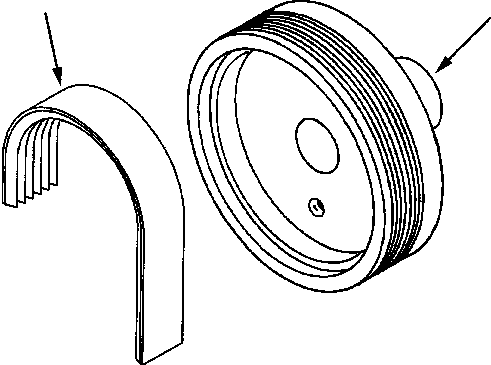 PULLEY, ALTERNATOR 6216-84-6410 KOMATSU