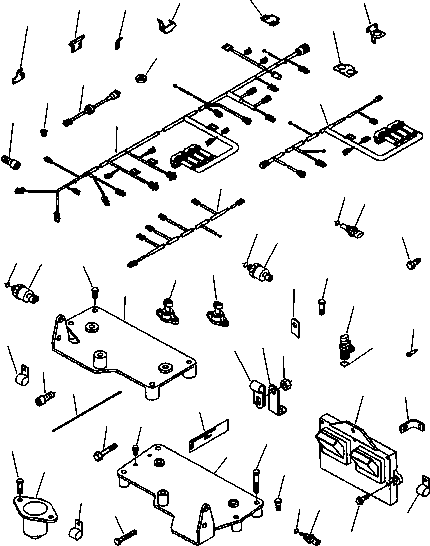 BRACKET, WIRING RETAINER 6216-84-6480 KOMATSU