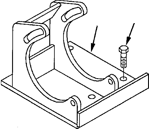 BRACKET, REFRIGERANT COMPRESSOR 6216-84-4710 KOMATSU