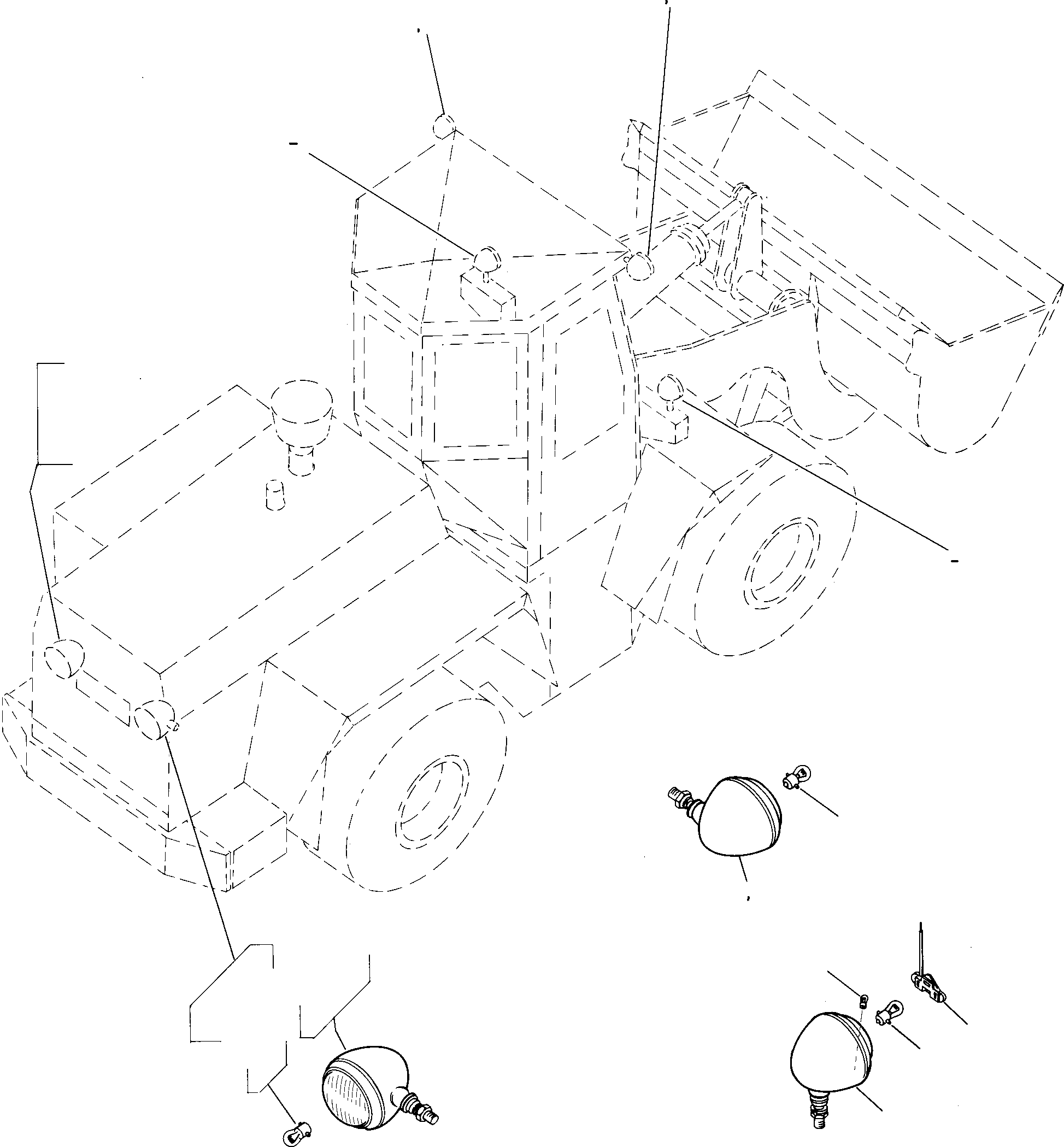 Фонарь 2986833M91 KOMATSU
