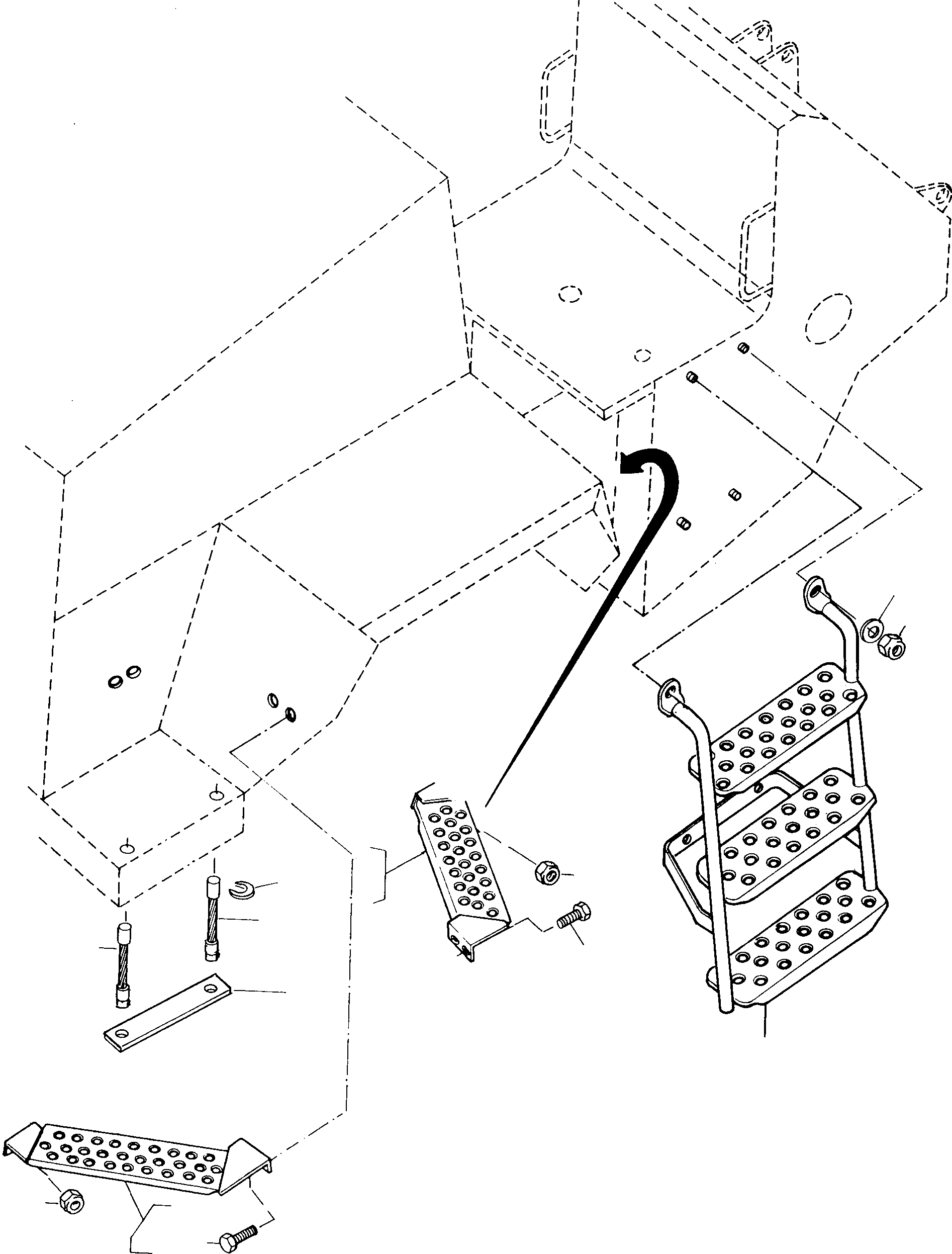 STAIR 2946038M91 KOMATSU