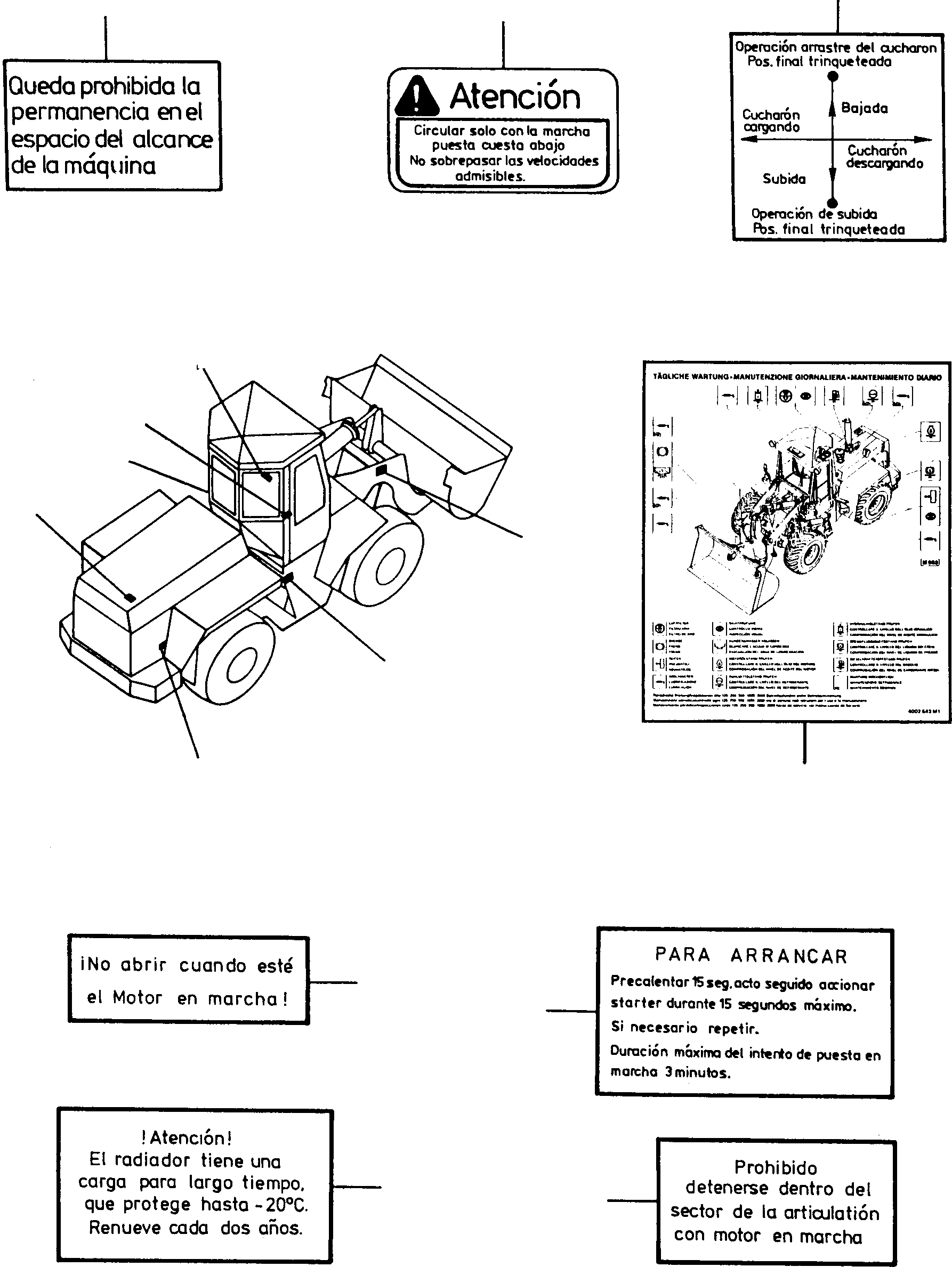 NOTE PLATE 2907879M1 KOMATSU