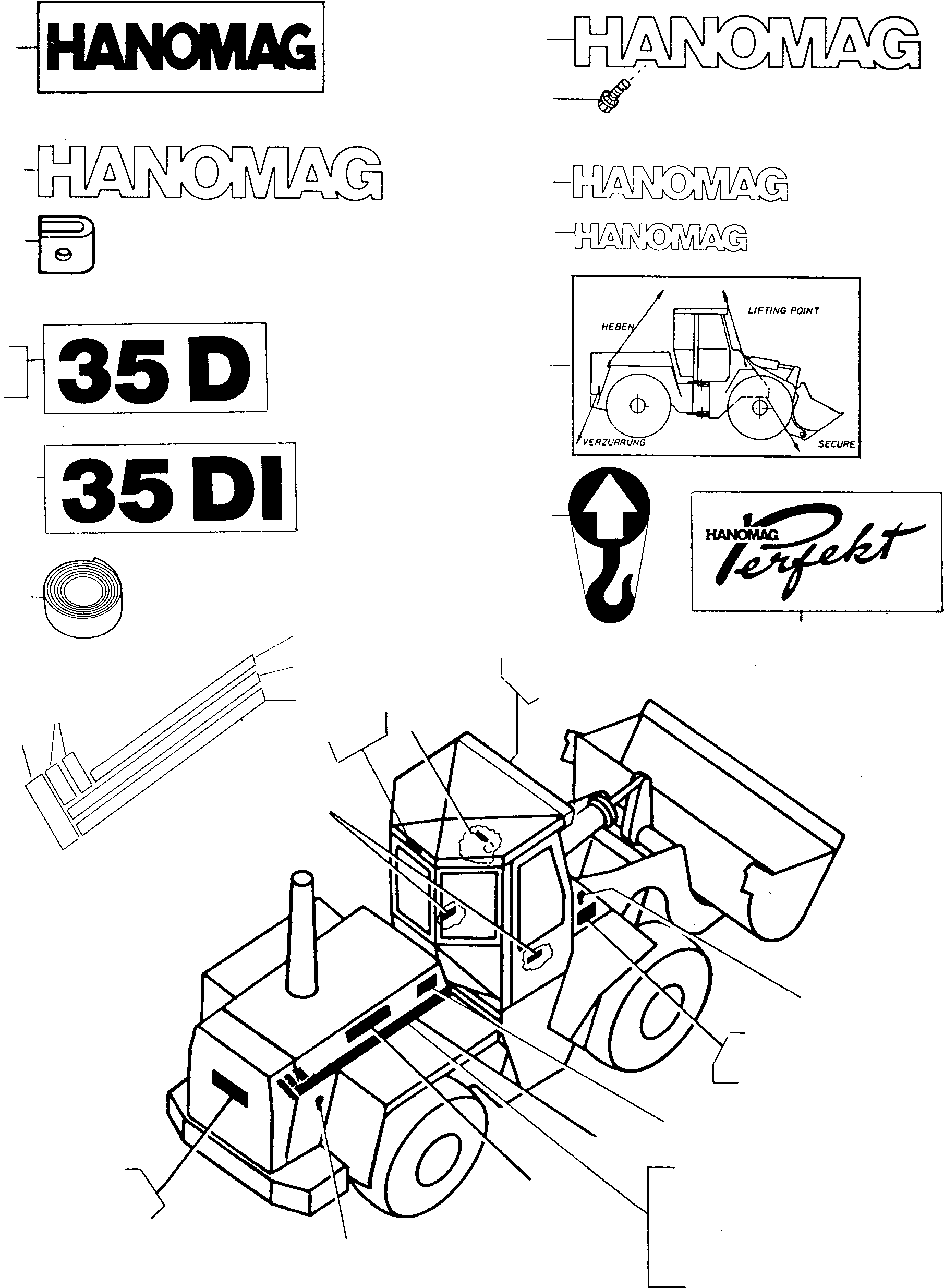 CHARACTERS 3095401M1 KOMATSU