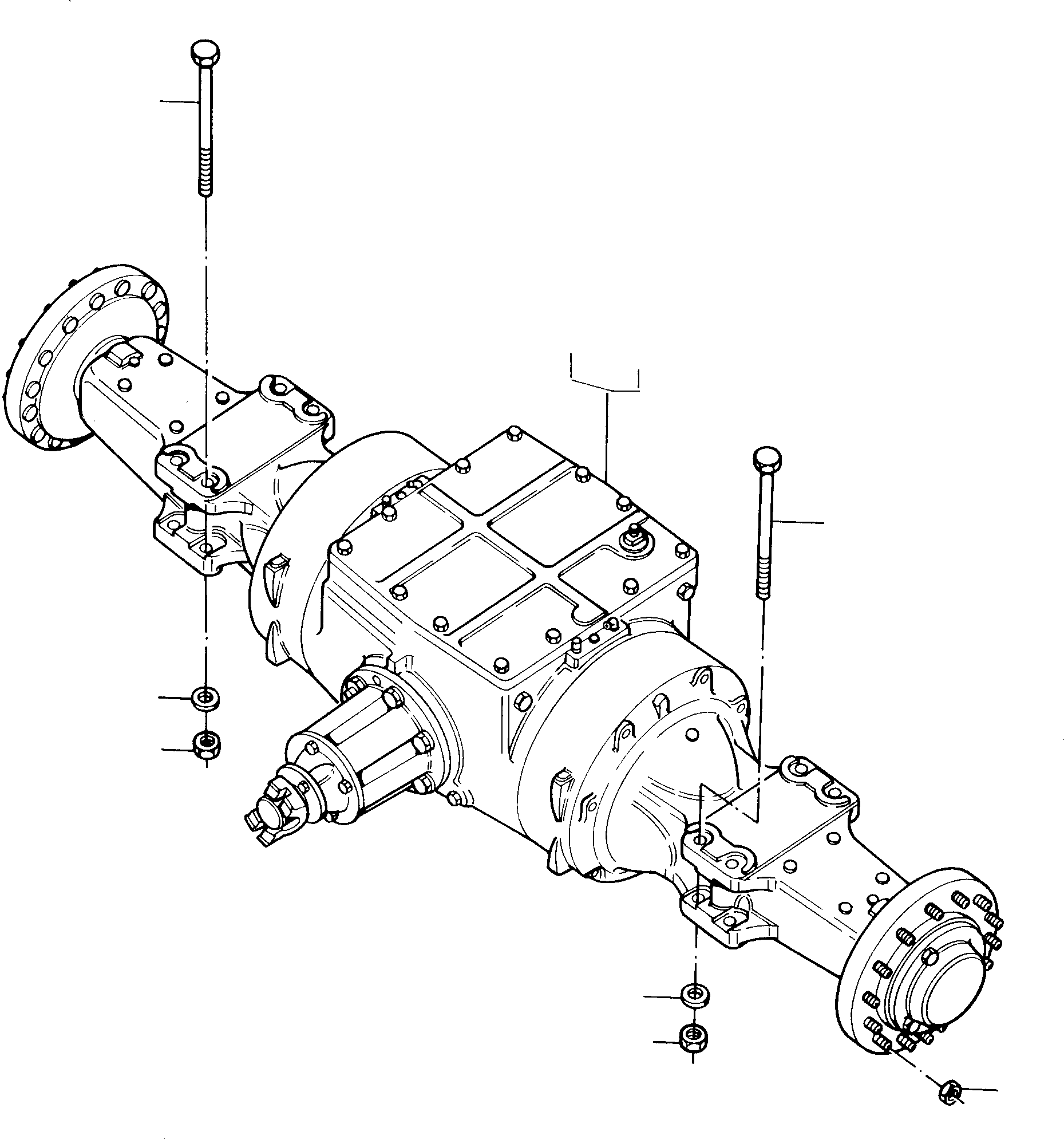 FRONT AXLE 4400545M91 KOMATSU