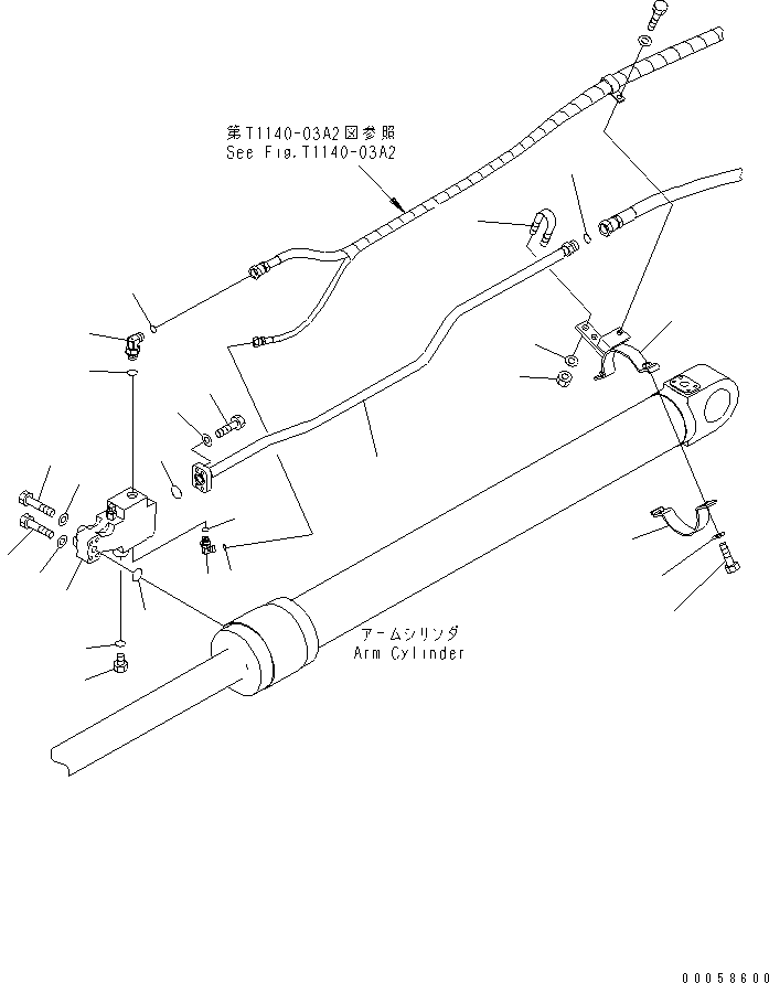 CYLINDER GROUP, L.H. (\8\707-01-XX260) KOMATSU